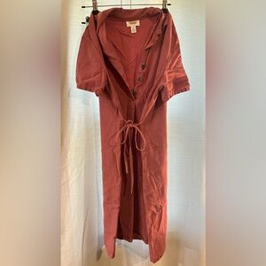 Burnt orange/red Talbots dress